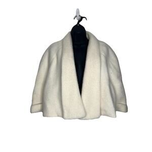 Vintage Rhapsody Fashion White Bolero Jacket Coverup Women’s Size L/XL